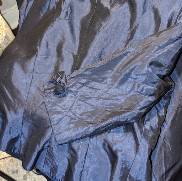 JS Collections size 10 navy skirt suit vintage. - Picture 3 of 16